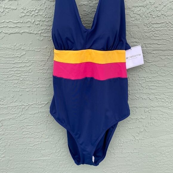 Liz Claiborne One Piece Swimsuit Sz 10 NWT - Picture 4 of 14